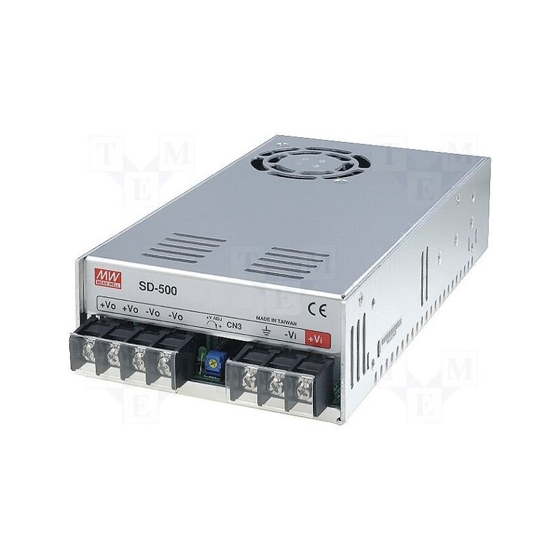 1 pcs x MEAN WELL - SD-500L-24 - Converter: DC/DC, 504W, Uin: 19÷72V, Uout: 24VDC, Iout: 21A, SD, OUT: 1