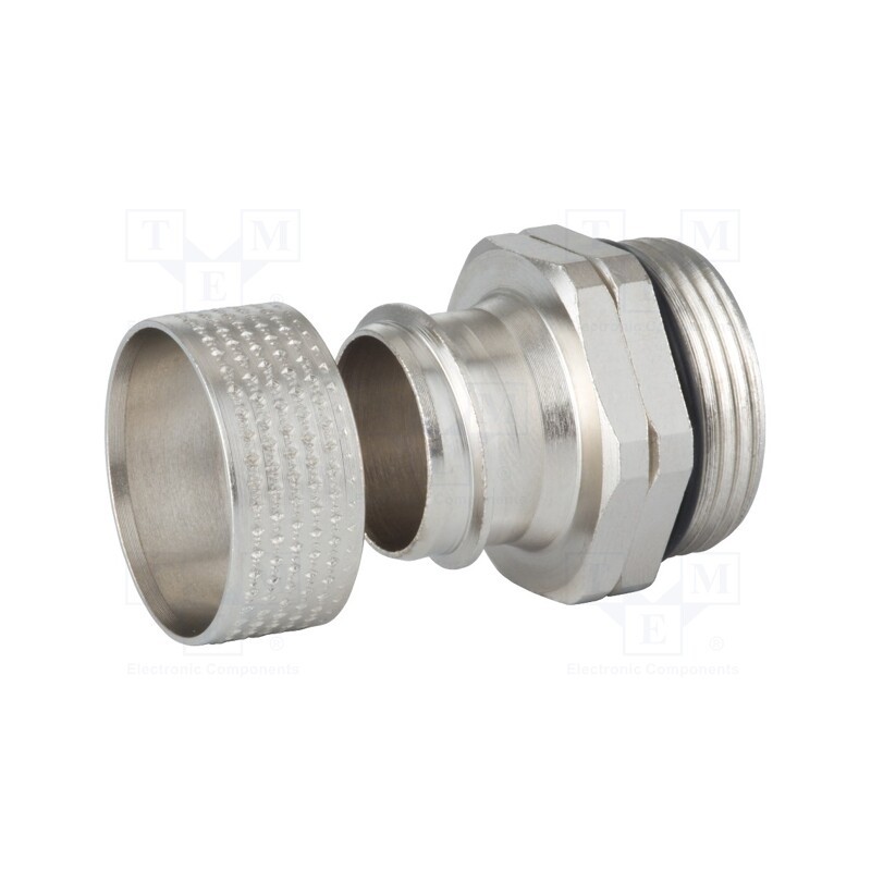 1 pcs x HUMMEL - 1.571.2060.50 - Straight terminal connector, Thread: metric,outside, brass, IP54