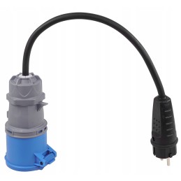 Adapter, CEE plug, 230v socket, IP44 adapter