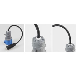 Adapter, CEE plug, 230v socket, IP44 adapter
