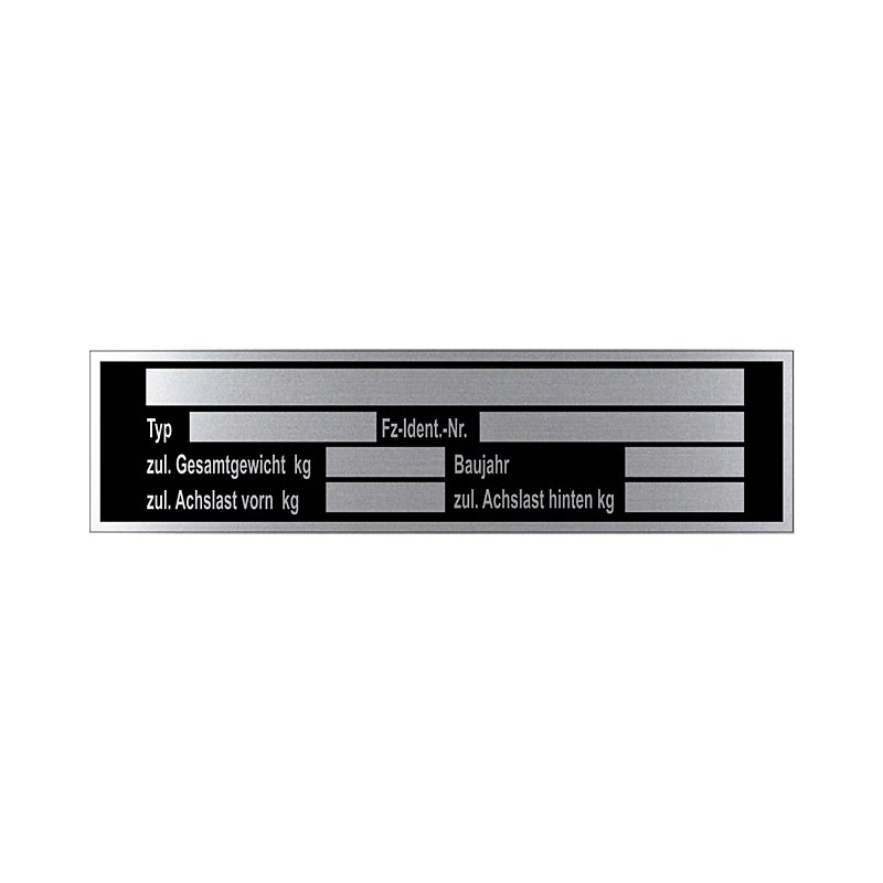 Universal nameplate 10 pcs