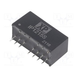 1 pcs x XP POWER - IP1215S - Converter: DC/DC, 3W, Uin: 4.5÷18V, Uout: 15VDC, Uout2: -15VDC, SIP
