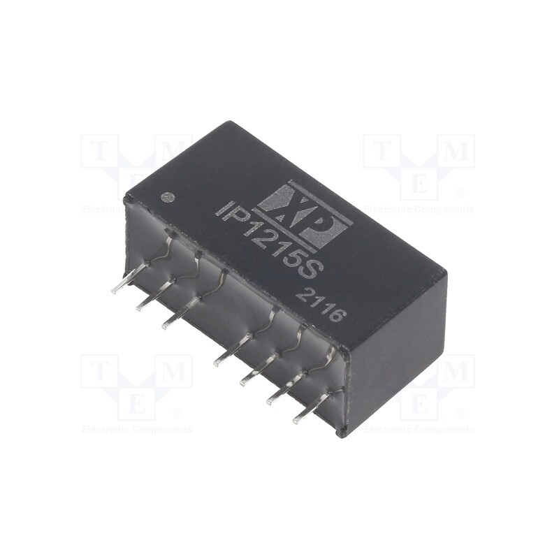 1 pcs x XP POWER - IP1215S - Converter: DC/DC, 3W, Uin: 4.5÷18V, Uout: 15VDC, Uout2: -15VDC, SIP
