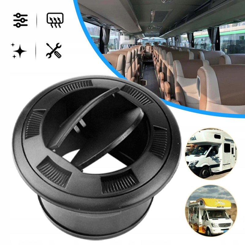Air outlet rotary car heater outlet 75mm universal