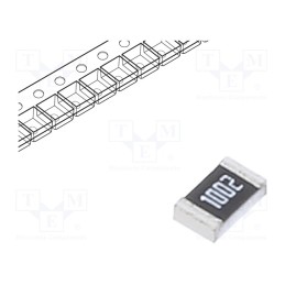 10 pcs x ROYAL OHM - TC0525B1002T5G - Resistor: thin film, precise, SMD, 0805, 10kΩ, 125mW, ±0.1%
