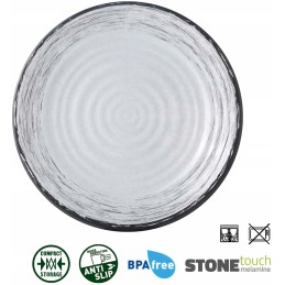 Small dessert plate, melamine, Brunner Granada