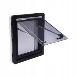 External ventilation window of the caravan