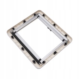 External ventilation window of the caravan