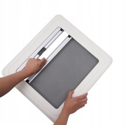 External ventilation window of the caravan