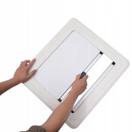 External ventilation window of the caravan