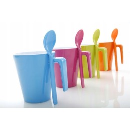 Tourist mug with spoon mug spoon br