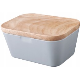 Brunner melamine butter dish, gray, 13 5x9 5x6 5 cm