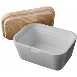 Brunner melamine butter dish, gray, 13 5x9 5x6 5 cm