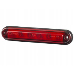 Red slim LED Horpol brake stop lamp for a caravan