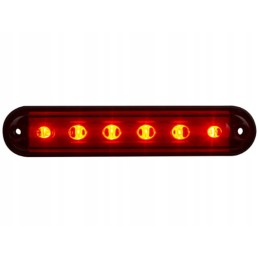 Red slim LED Horpol brake stop lamp for a caravan