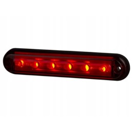 Red slim LED Horpol brake stop lamp for a caravan