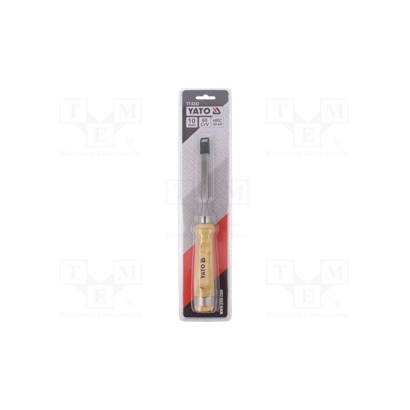 1 pcs x YATO - YT-6242 - Chisel, Application: wood, 10mm, Chrom-vanadium steel