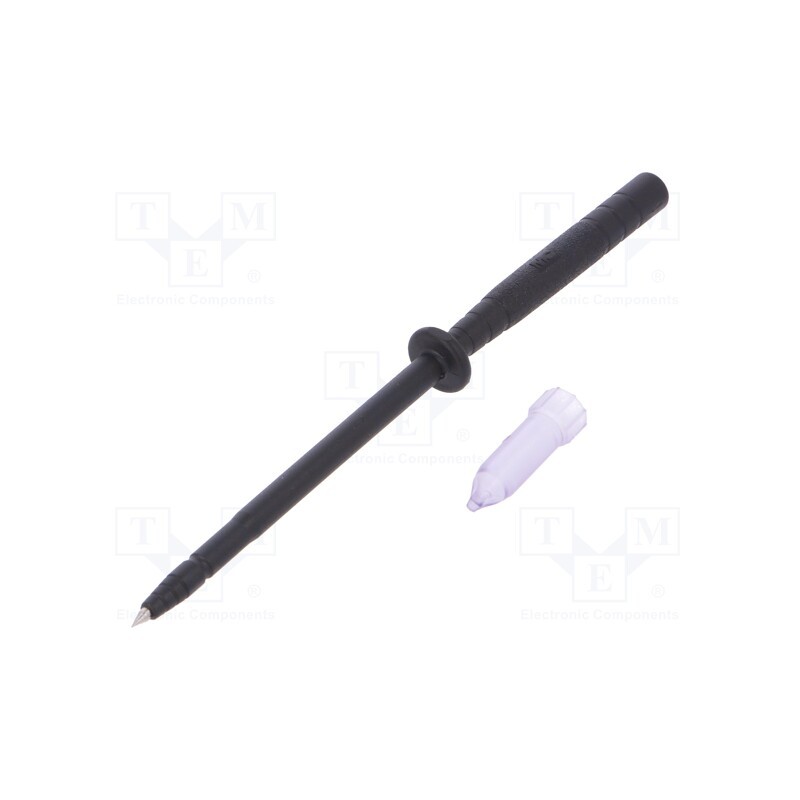 1 pcs x STu00c4UBLI - 24.0239-21 - Test probe, 1A, black, Tip diameter: 2mm, Socket size: 2mm