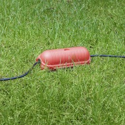 Red plug and socket extension cord cover