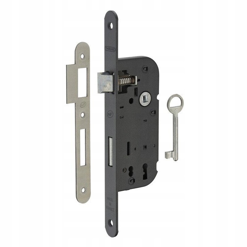 Nf mortise lock 1 2 turn v br 12209