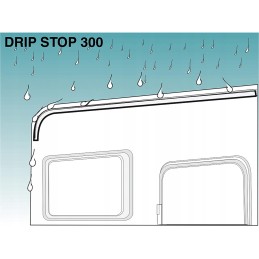 Rain gutter for drip awnings, seal 100cm fiamma drip stop