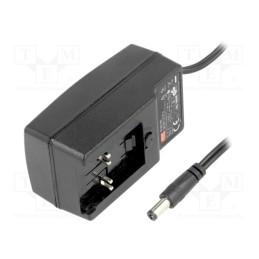1 pcs x MEAN WELL - GE30I12-P1J - Power supply: switched-mode, plug, 12VDC, 2.5A, 30W, Out: 5,5/2,1