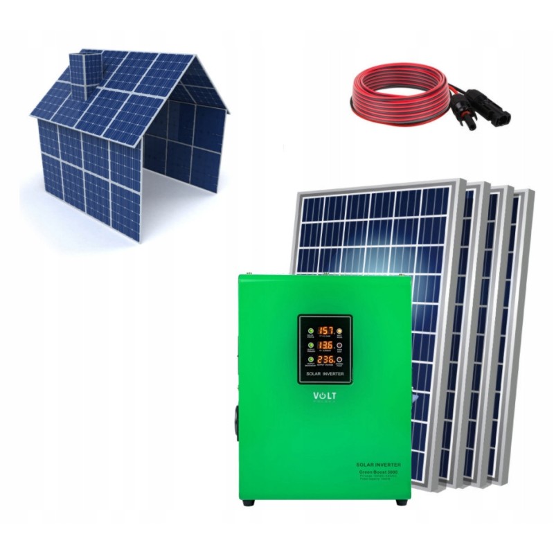 Solar water heating set MPPT 3000W 6xPV power