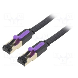 1 pcs x VENTION - ICABL - Patch cord, U/FTP, 7, stranded, Cu, PVC, black, 10m, 30AWG, shielded