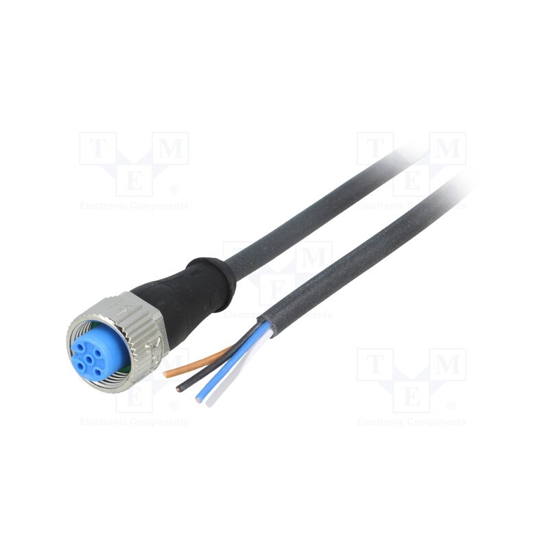 1 pcs x SICK - YF2A14-050UB3XLEAX - Connection lead, M12, PIN: 4, straight, 5m, plug, 250VAC, 4A, IP67