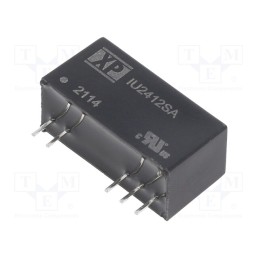 1 pcs x XP POWER - IU2412SA - Converter: DC/DC, 2W, Uin: 18÷36V, Uout: 12VDC, Iout: 167mA, SIP, THT