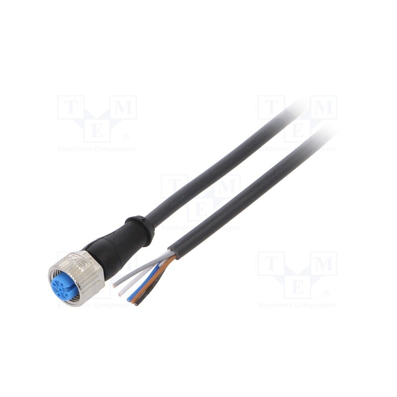 1 pcs x SICK - YF2A15-020UB5XLEAX - Connection lead, M12, PIN: 5, straight, 2m, plug, 125VAC, 4A, IP67