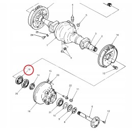 Front hub seal hyster d001 e001 fts