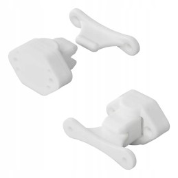 Door lock, movable latch, catch, white stopper