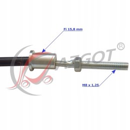 Handbrake cable 95 04 0008
