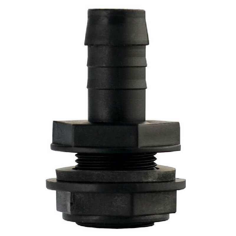 Straight water connector 1 1 4 x40 mm for a camper