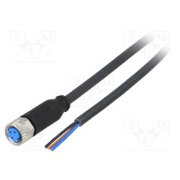 1 pcs x SICK - YF8U13-020UA1XLEAX - Connection lead, M8, PIN: 3, straight, 2m, plug, 60VAC, 4A, -40÷80°C