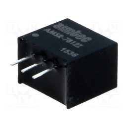 1 pcs x AIMTEC - AMSR-7812Z - Converter: DC/DC, 6W, Uin: 15÷34V, Uout: 12VDC, Iout: 500mA, SIP3