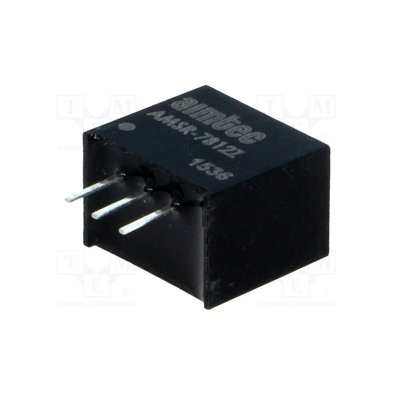 1 pcs x AIMTEC - AMSR-7812Z - Converter: DC/DC, 6W, Uin: 15÷34V, Uout: 12VDC, Iout: 500mA, SIP3