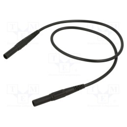 1 pcs x STu00c4UBLI - 66.9014-05021 - Test lead, 19A, banana plug 4mm x2, insulated, Urated: 1kV, black