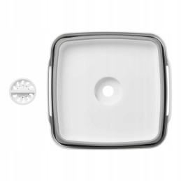 Rectangular bowl with proplus drain