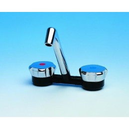 Adjustable spout for a comet camper