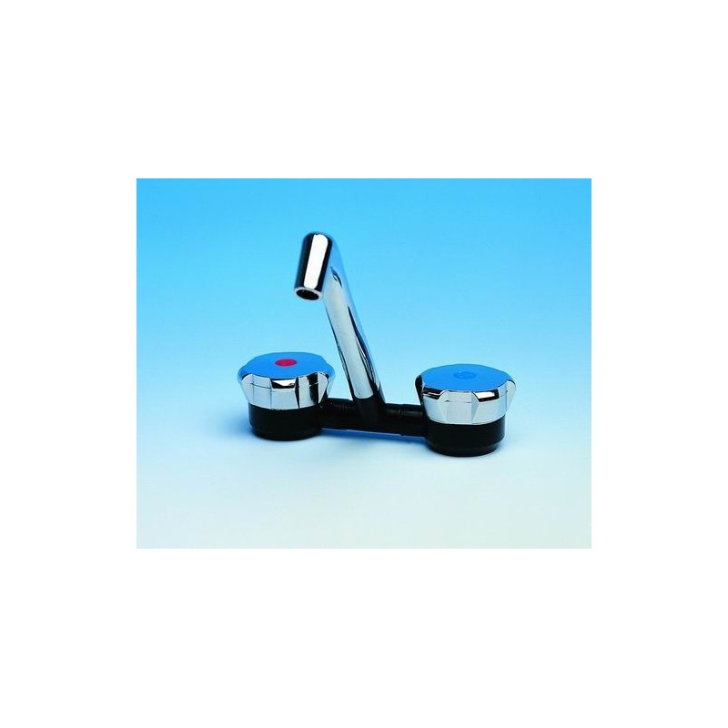 Adjustable spout for a comet camper