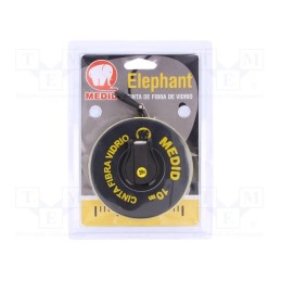 1 pcs x MEDID - 121010GF - Measuring tape, L: 10m, Width: 15mm, Enclos.mat: ABS, measure