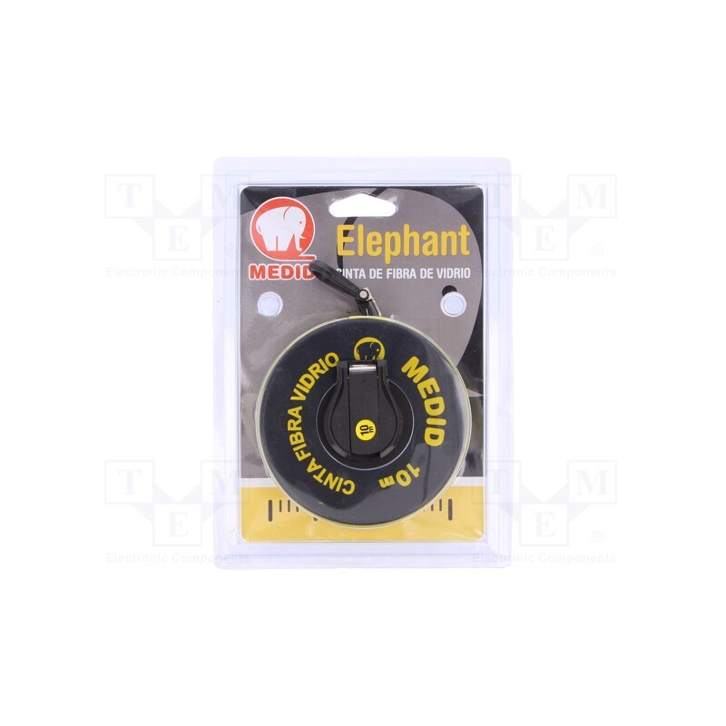 1 pcs x MEDID - 121010GF - Measuring tape, L: 10m, Width: 15mm, Enclos.mat: ABS, measure