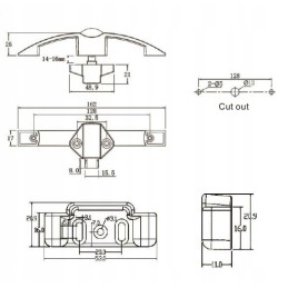 Latch lock for camper, yacht and camping cabinets