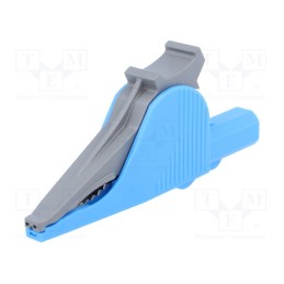 1 pcs x ELECTRO-PJP - 5066-IEC-BL - Crocodile clip, 36A, 1kVDC, blue, Grip capac: max.41mm