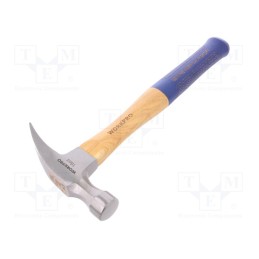 1 pcs x Workpro - W041027 - Hammer, carpenter, 455g, round, wood (hickory)