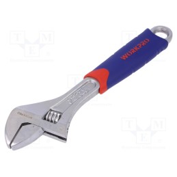 1 pcs x Workpro - W072010 - Wrench, adjustable, Tool material: chrome-vanadium steel, 250mm