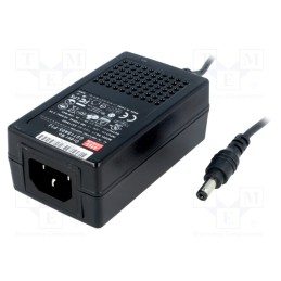 1 pcs x MEAN WELL - GST18A05-P1J - Power supply: switched-mode, 5VDC, 3A, Out: 5,5/2,1, 15W, 85÷264VAC