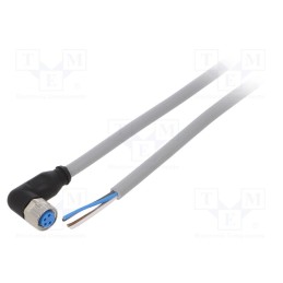 1 pcs x SICK - YG8U14-020VA3XLEAX - Connection lead, M8, PIN: 4, angled, 2m, plug, 60VAC, 4A, -30÷80°C